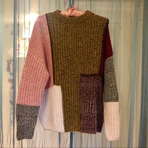 Colorblock Knitted Sweater